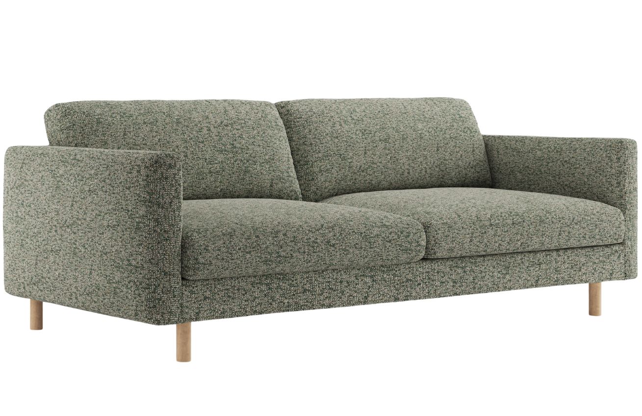 Micadoni Zelená čtyřmístná pohovka Eden 209 cm