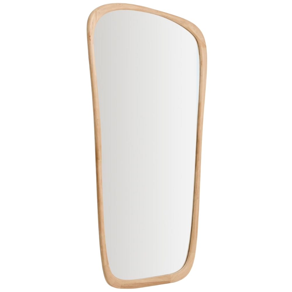 Kave Home Dřevěné závěsné zrcadlo Alura 192 x 94