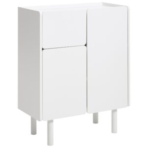 Unique Furniture Bílá lakovaná komoda Bera 80 cm