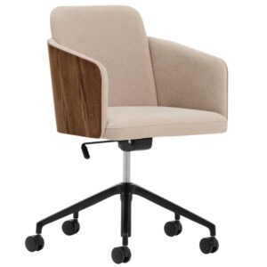 Kave Home Béžová ořechová konferenční židle Madai