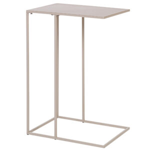 Bizzotto Béžový kovový odkládací stolek Alrik 40 x 30 cm