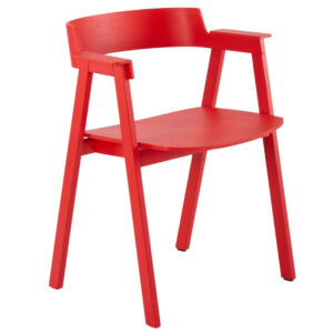 Gazzda Červená dubová jídelní židle Flip