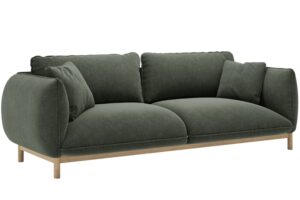 Micadoni Zelená trojmístná pohovka Ada 208 cm