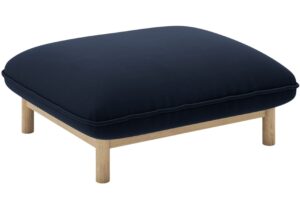 Micadoni Královsky modrá sametová podnožka Ada 80 x 65 cm