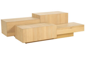 Eleonora Dubový konferenční stolek Quinten 140 x 75 cm