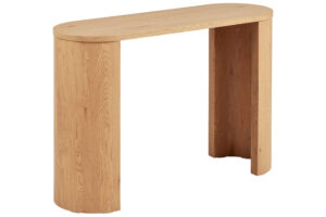 Nordic Living Dřevěný toaletní stolek Bibion 114 x 38 cm