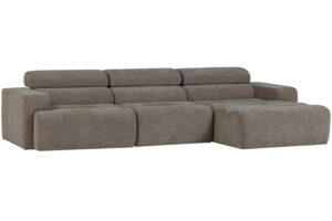 WOOOD Šedá rohová pohovka Novi 300 cm