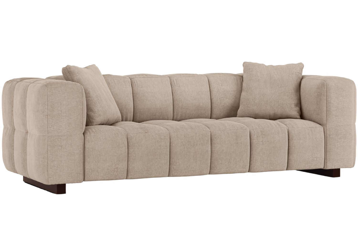 Micadoni Béžová rozkládací pohovka Puma 260 cm