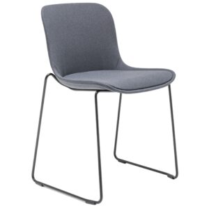 MDD Šedá konferenční židle Baltic 2 Classic s černou podnoží