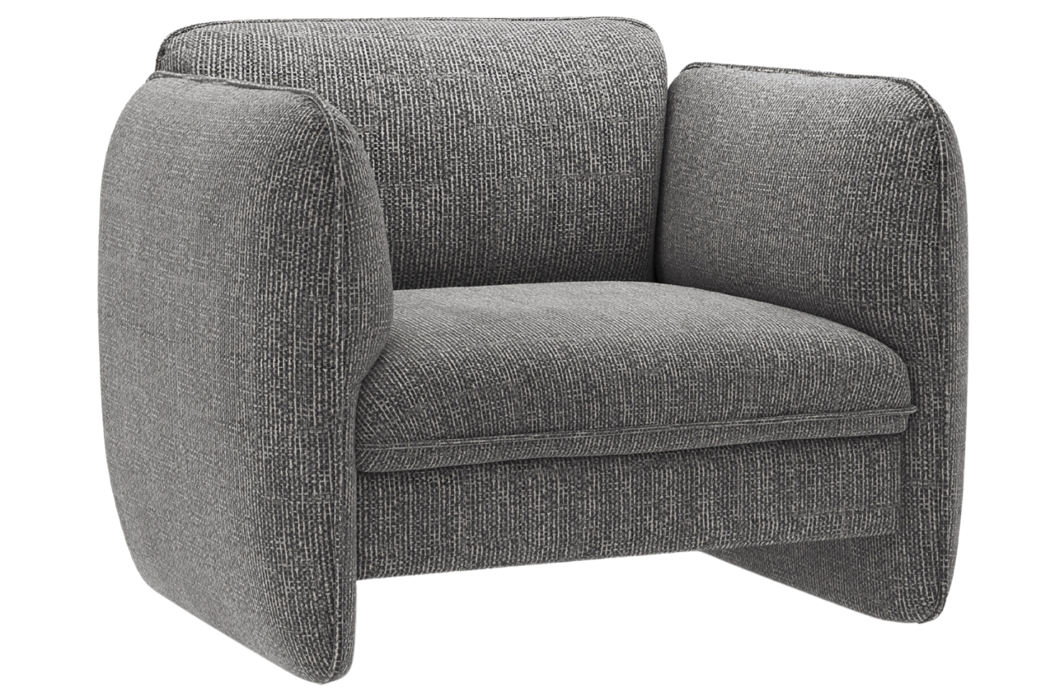 Micadoni Tmavě šedé křeslo Georgia