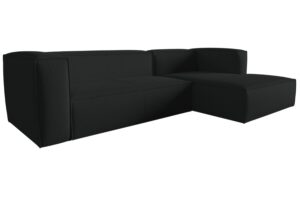 Cosmopolitan Design Antracitově šedá rohová pohovka Mackay 282 cm