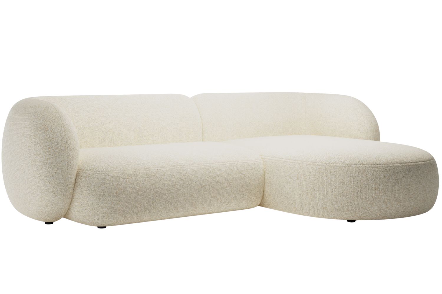 Micadoni Světle béžová rohová pohovka Kate 285 cm
