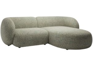 Zelená čalouněná rohová pohovka MICADONI Kate 255 cm
