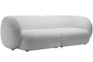 Micadoni Světle šedá čtyřmístná pohovka Kate 243 cm