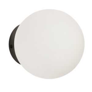 Kave Home Bílé skleněné nástěnné světlo Brisia 15 cm