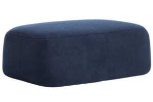 Kave Home Tmavě modrá bouclé podnožka Martina 123 x 85 cm